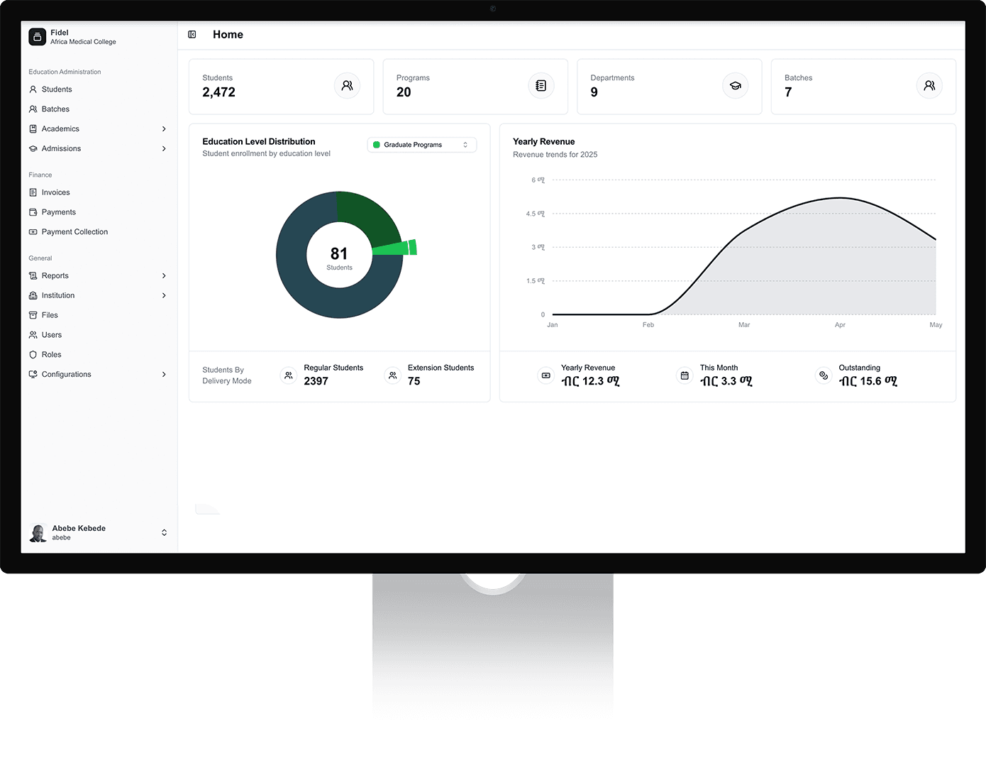 Student Management Dashboard